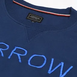 Arrow Men Blue Regular Fit Sweatshirt image 5