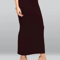 Lyra Burgandy Saree Shapewear image 4