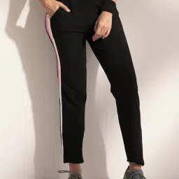 Lyra Black & Grey Cotton Sports Track Pants - Pack Of 2 image 4