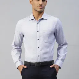 Don Vino Light Blue Slim Fit Check Shirt-picture-19