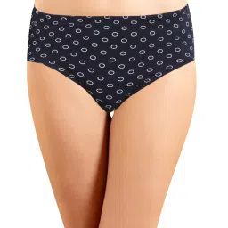 IN CARE Brown & Navy Cotton Printed Hipster Panties - Pack Of 3 image 4