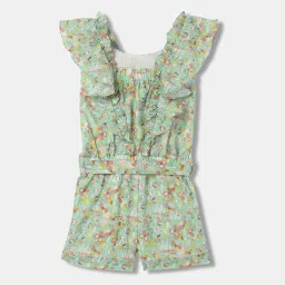 Elle Kids Green Cotton Jumpsuit image 2