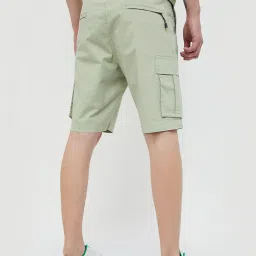 Forca by Lifestyle Sage Green Regular Fit Cargo Shorts image 2