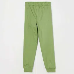 Fame Forever by Lifestyle Kids Light Olive Cotton Casual Track Pants image 2