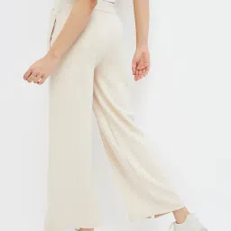 KAPPA Beige Regular Fit Mid Rise Pants image 2