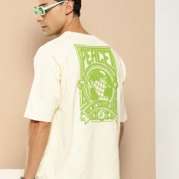 Difference Of Opinion White Loose Fit Printed T-Shirt image 2