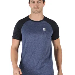 Rock.it Blue & Black Colour Block Slim Fit T-Shirt-picture-49