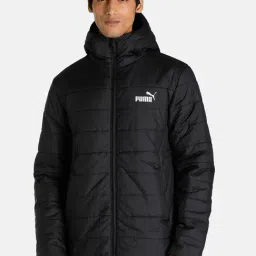 Puma Black Full Sleeves Hooded Jacket-image-9