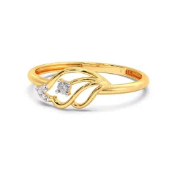 Candere by Kalyan Jewellers Stylish Design 18k Yellow Gold & Diamond Ring image 4