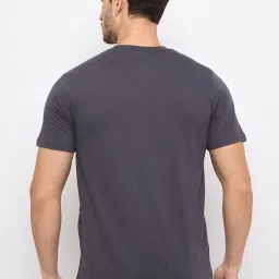 Duke Graphite Grey Slim Fit Printed T-Shirt image 2