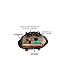 Lavie Croc Nov Black Textured Large Tote Handbag image 4