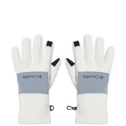 Columbia White Medium Color Block Gloves image 2