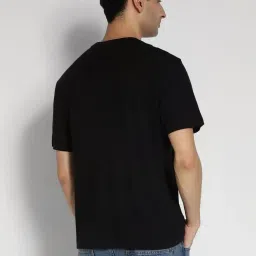 american eagle outfitters American Eagle Black Cotton Regular Fit T-Shirt image 2
