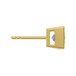 EMORI Yellow Gold 1 CT Solitaire Studs for Men image 2