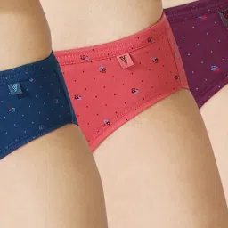 Van Heusen Anti Bacterial No Marks Waistband Print Bikini Panty - Pack of 3 - Dark Assorted Print image 4