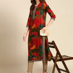 showoffff SHOWOFF Multicolor Cotton Printed Kurta image 4