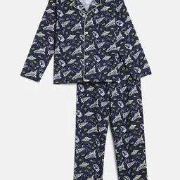 mackly Boys Printed Night suit image 3
