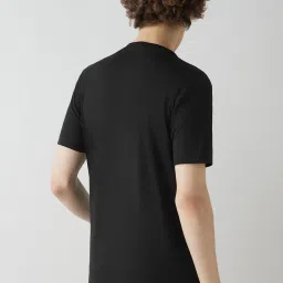 Bewakoof Black Cotton Regular Fit Printed Sports T-Shirt image 2