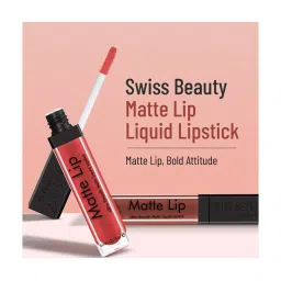 SWISS BEAUTY Ultra Smooth Matte Liquid Lipstick Grape Wine - 6 ml image 3
