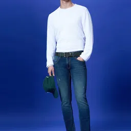 Pepe Jeans Men Slim Fit Low-Rise Mildly Distressed Light Fade Stretchable Jeans image 5