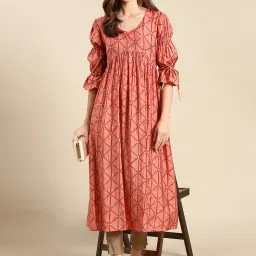 showoffff SHOWOFF Coral Printed Kurta image 4