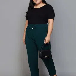 Nexus by Lifestyle Green Mid Rise Pants image 4