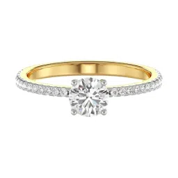 Emori 18k Rose Gold & Diamond Classic Solitaire Ring image 2