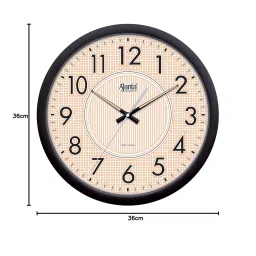 Orpat Ajanta Silent Sweep 14 Inches Night Glow Radium Wall Clock for Home Night Vision Clock (Black) image 2