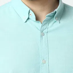 Dragon Hill Mint Green Slim Fit Shirt image 4