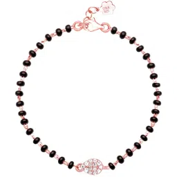 GIVA Love is EveryWhere 92.5 Sterling Silver Pear Stone Nazariya Bracelet for Kids image 4