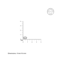 GIVA 92.5 Sterling Silver Crown Earrings for Women image 4