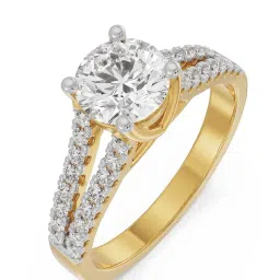 Emori 14k Yellow Gold & Diamond Ashez Ring image 2