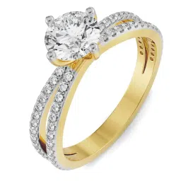 Emori 18k Yellow Gold & Diamond Finley Solitaire Engagement Ring image 2