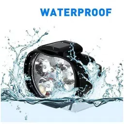 IIVAAS White 12 V Round 6 LED Fog Light Head Lamp (Pack of 2) image 2