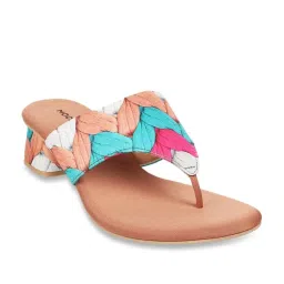 Mochi Women's Multicolor Thong Sandals image 2