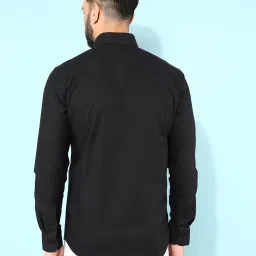 Crimsoune Club Black Cotton Slim Fit Shirt image 2