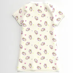 Nauti Nati Girls Multicolor Cotton Printed Regular Fit Dress image 2