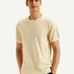 Levi's Beige Cotton Slim Fit T-Shirt-picture-27