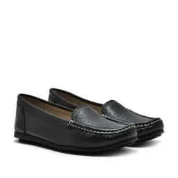 Woodland Women's Black Casual Loafers image 3