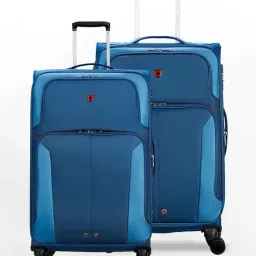 Wenger Blue Castic Large Soft Sided Expandable Checked Luggage - Set of 2-image-19