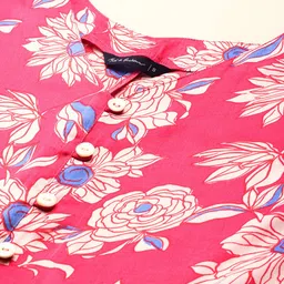 Mast & Harbour Floral Print Flared Sleeves Boxy Top image 2