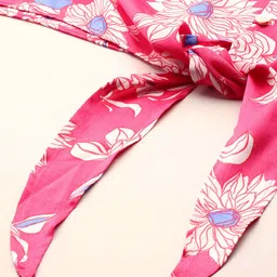 Mast & Harbour Floral Print Flared Sleeves Boxy Top image 3