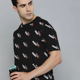 Puma LOVE WINS Brand Logo Printed Pure Cotton T-shirt-picture-13