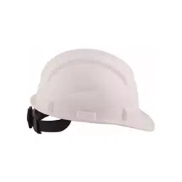 Rahul Professionals Polyethylene Shell Hiking Nape Type Hard Hat White Safety Helmet with Adjustable Chin Strap Closer Free Size (Pack of 4) image 3