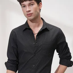 HIGHLANDER Men Comfort Slim Fit Opaque Casual Shirt-image-45