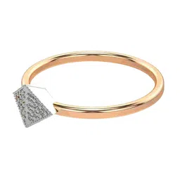 VALANOVA Women 18 Kt Rose Gold & Certified Lab Grown Diamond Ring 1.34gm 0.07 carat-picture-29
