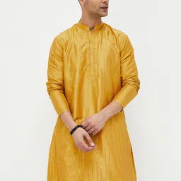 Melange by Lifestyle Men Thread Work Pathani Kurta-picture-15