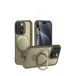 Luxury Kase Solid iPhone 16 Pro Mag-Safe Rugged 360 Rotating Kickstand Back Case-picture-32