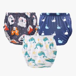 Chinmay Kids Baby Panty Boys and Girls Reusable Washable Printed Panty Pack of 3-picture-20