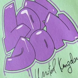 Doreme Fleece Full Sleeves Text Printed Sweatshirt - Bright Green image 3